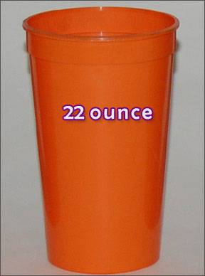 22 Ounce Red Plastic Cups from Beads by the Dozen, New Orleans