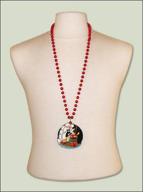 Hand-Painted Pirate Skull Beads from Beads by the Dozen, New Orleans