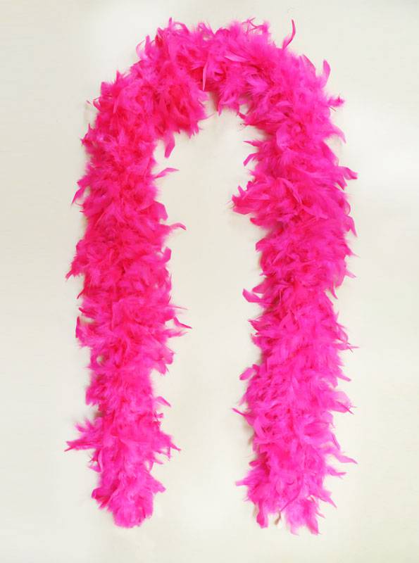 Beads by The Dozen Feather Boa Hot Pink Light Weight