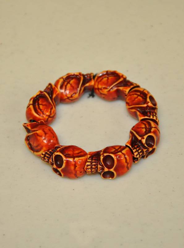 Punk Gothic Pumpkin Spider Beaded Halloween Bracelet Gift - Temu