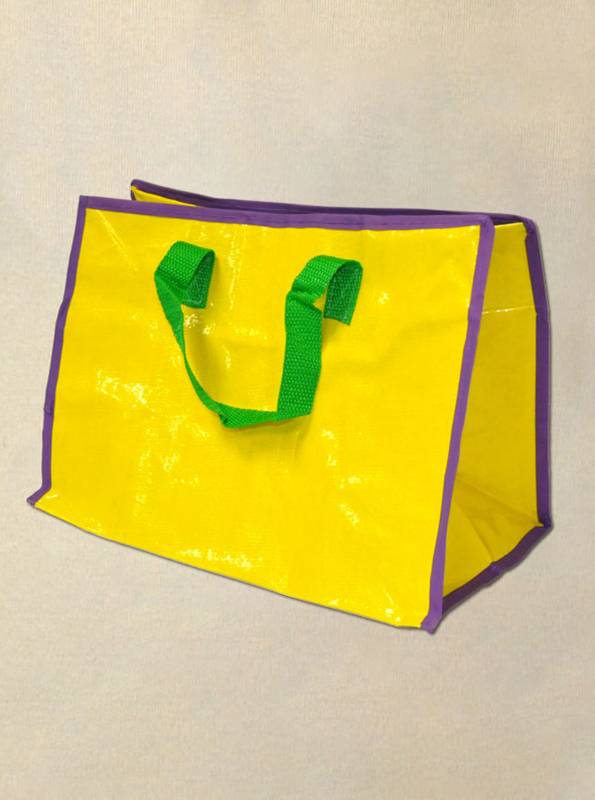 14 X 10 Purple, Green and Gold Small Zipper Bag