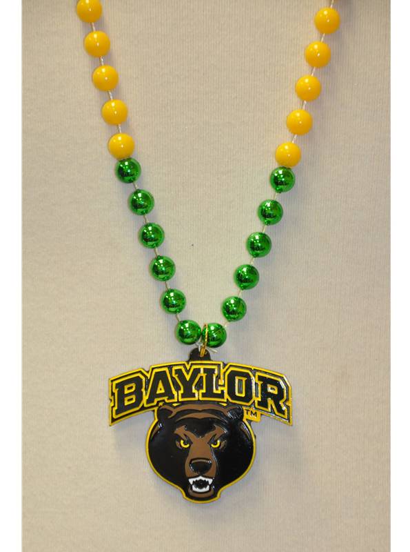 Baylor Sports Beads With Medallion