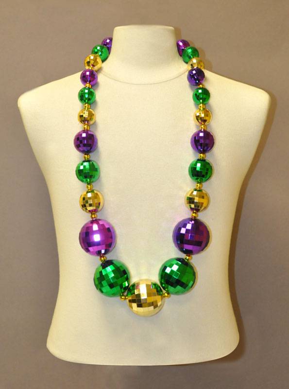 Mardi Gras Beaded Assorted Purple/ Green/ Gold Bra Size Large XLarge