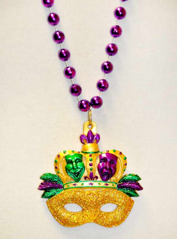 mardi gras medallion beads