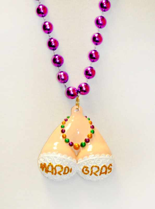 Lace Mardi Gras Bra Purple Beads - Mardi Gras Beads and More, from Beads by  the Dozen