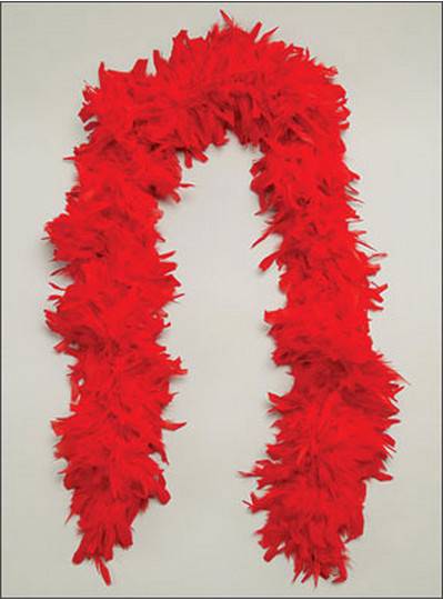 Feather Boa Red