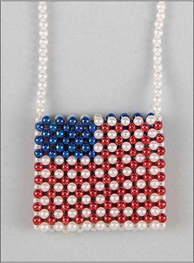 Beaded Purse American Flag Theme