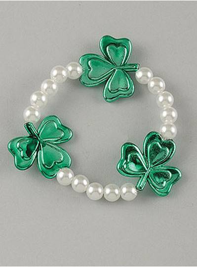 Theme Bracelets Shamrocks & Pearls