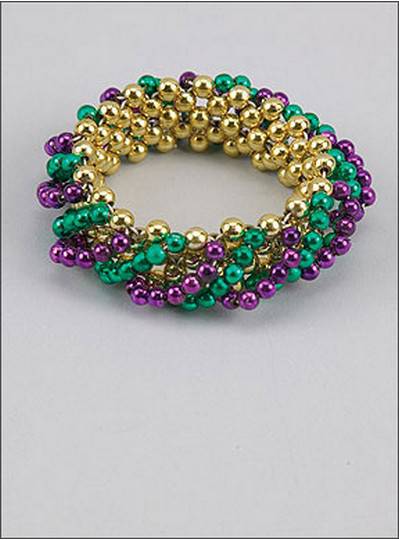 Swirl Style Bracelets Purple, Green & Gold