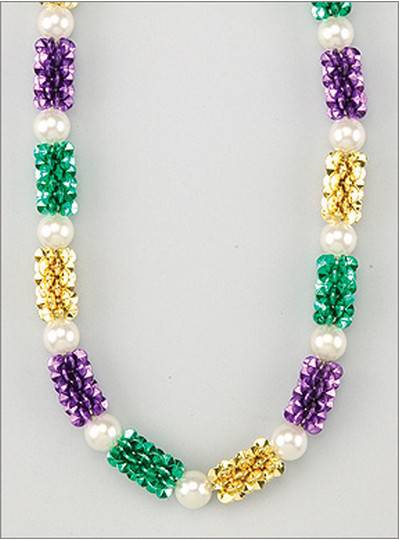 Handstrung Mardi Gras Beads