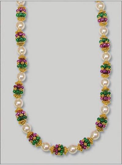 Handstrung Mardi Gras Beads