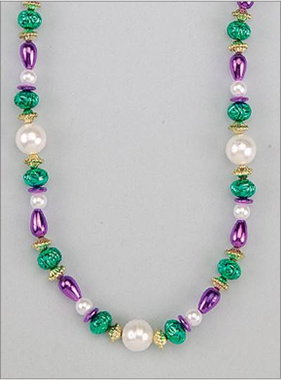 Handstrung Mardi Gras Beads