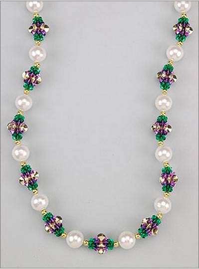 Handstrung Mardi Gras Beads