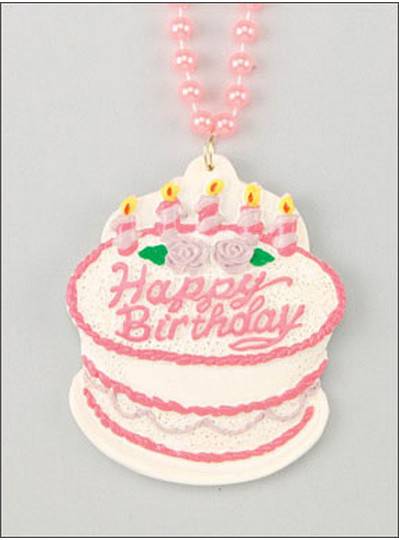 Birthday Beads BDay Cake Pink