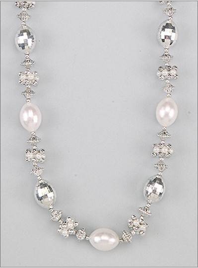 Wedding Beads Elegant Silver Clusters
