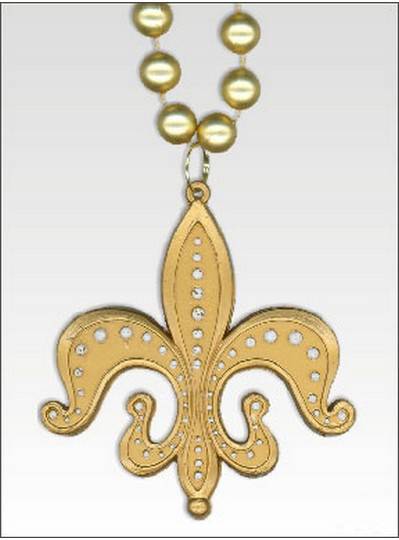 New Orleans Themes Fleur de Lis Gold