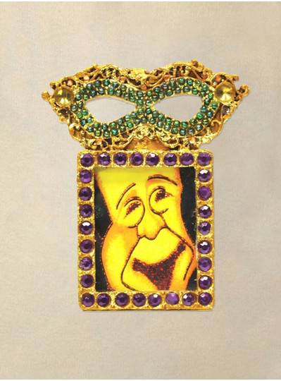 Decorations 9" Mardi Gras Mask Frame Ornament