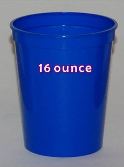 Plastic Cups 16 Ounce Royal Blue