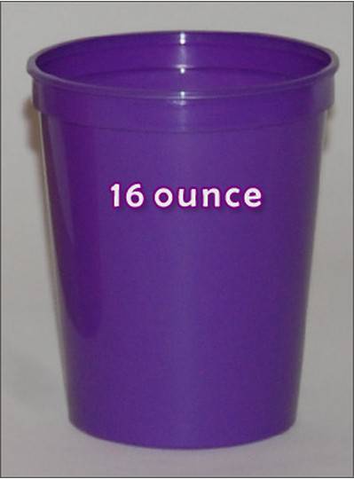 Plastic Cups 16 Ounce Purple