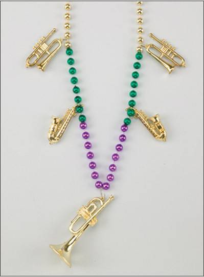 Music Theme Mardi Gras Beads