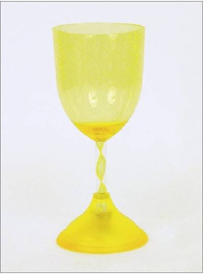 Tableware Yellow Lightup Wine Glass