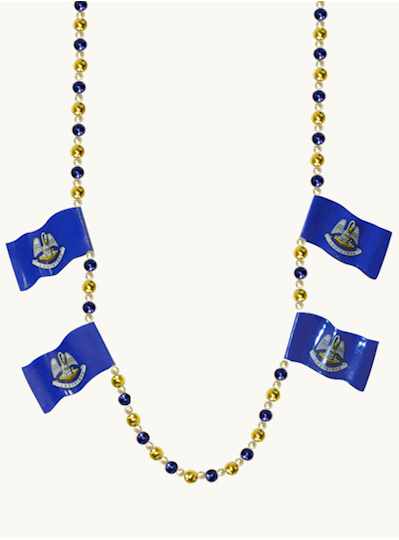New Orleans Beads Louisiana State Flags