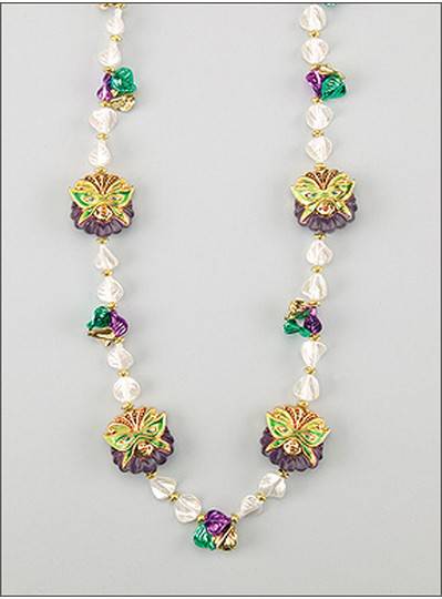 Mardi Gras Themes Crowns and Pearl Petals