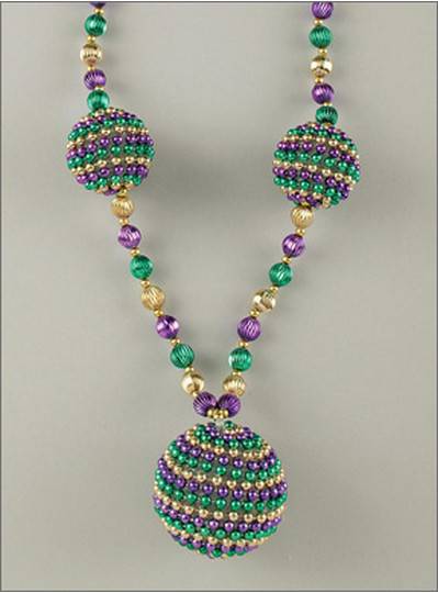 Handstrung Mardi Gras Beads