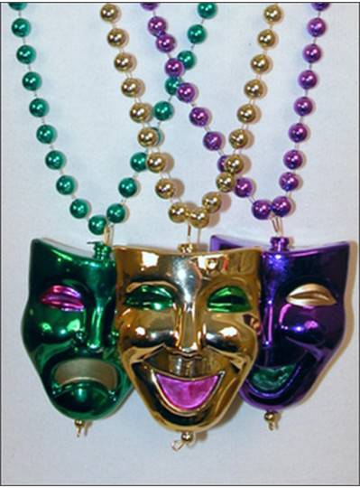 Mardi Gras Themes Comedy/Tragedy Medallion Mix