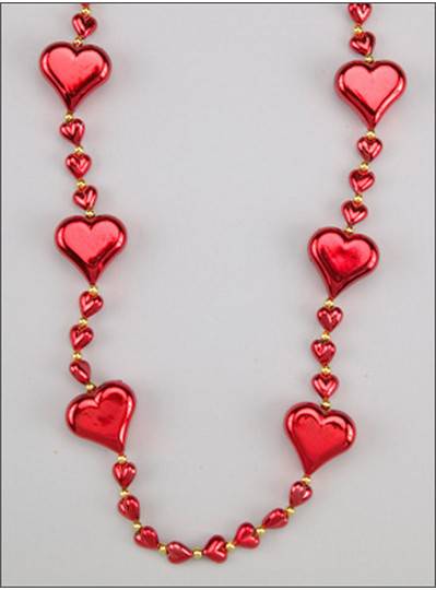 Heart Themes Metallic Red Hearts