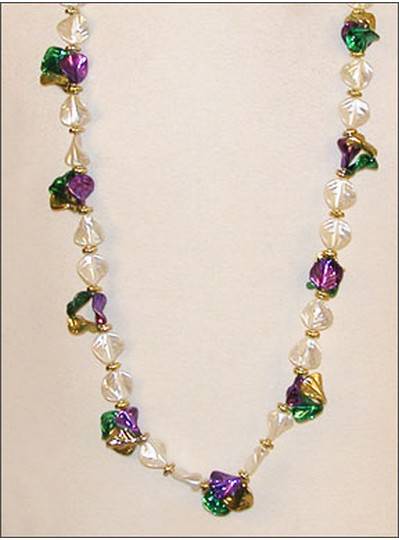 Handstrung Mardi Gras Beads