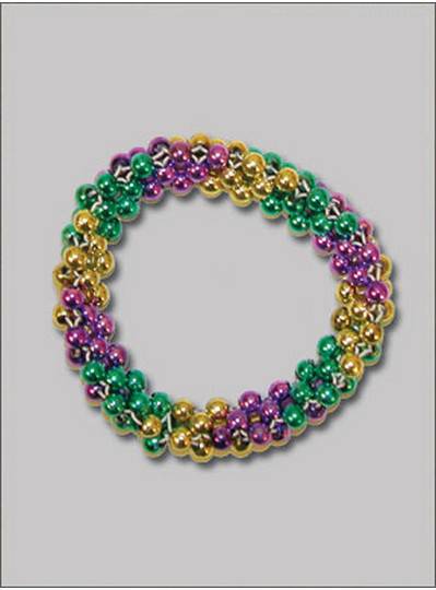 Saucer Style Bracelets Purple, Green & Gold 