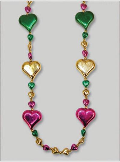 Heart Themes Purple, Green & Gold Hearts