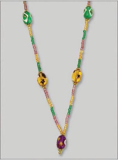 Handstrung Mardi Gras Beads