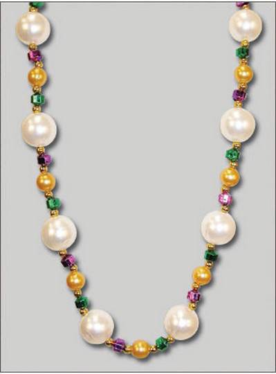 Handstrung Mardi Gras Beads