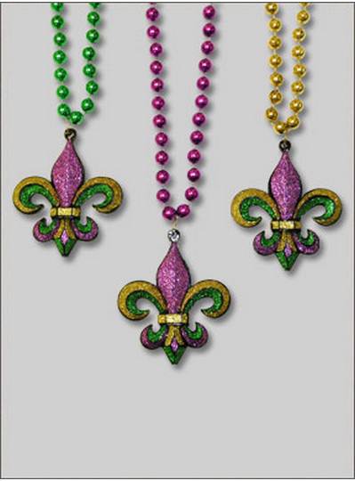 Mardi Gras Themes PGG Glitter Fleur de Lis