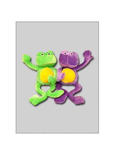 PGG Plush Frogs- Plush Items, Mardi Gras Beads from Beads by the Dozen