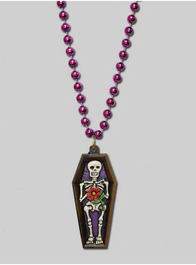 Halloween Beads Day Of The Dead Coffin