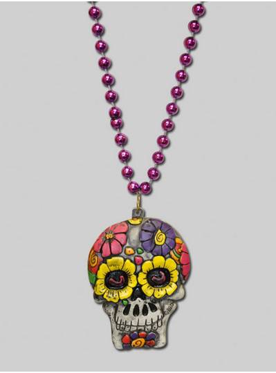 Halloween Beads Painted Skull