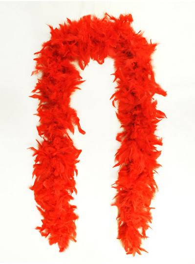 Feather Boa Red Light Weight