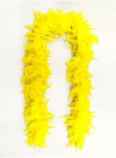 Feather Boa Yellow Light Weight