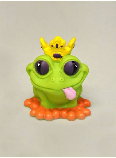 Plush Dolls & Toys - Rubber Frog with Crown