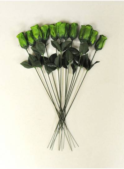 Plush Dolls & Toys - Green 16" Long Stem Roses