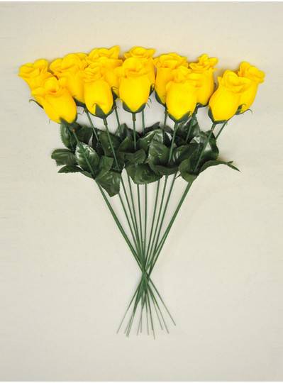 Plush Dolls & Toys - Yellow 16" Long Stem Roses