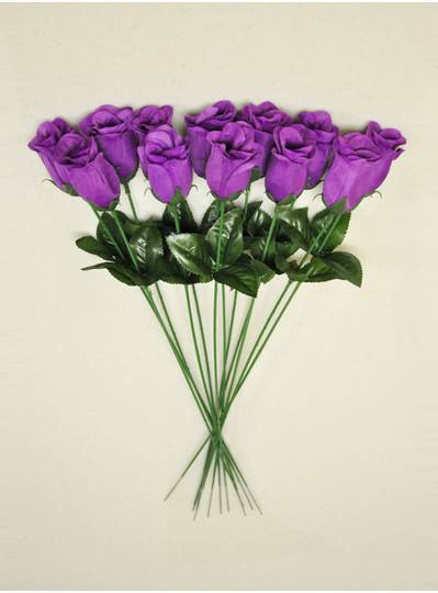 Plush Dolls & Toys - Purple 16" Long Stem Roses