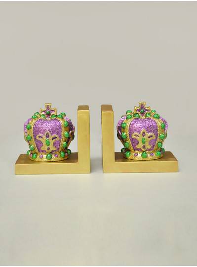 Decorations - 5" X 6" Crown Bookends