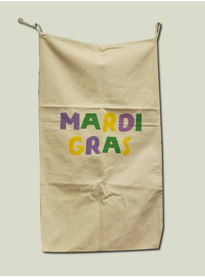 Bead Bags - Canvas Mardi Gras Bag