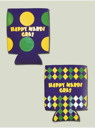 Fun Accessories - Mardi Gras Koozie Mix