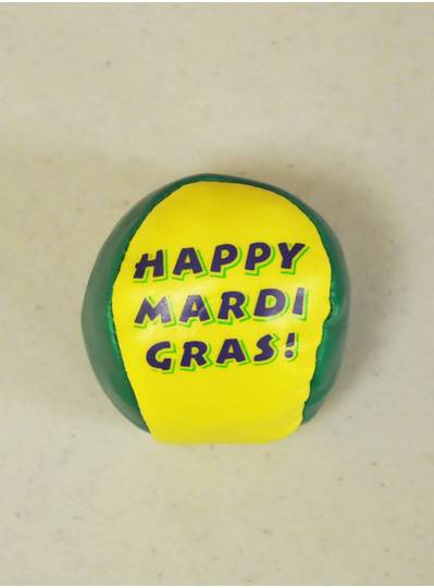 Plush Dolls & Toys - "Happy Mardi Gras" Hacky Sack