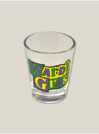 Tableware Mardi Gras Shooter